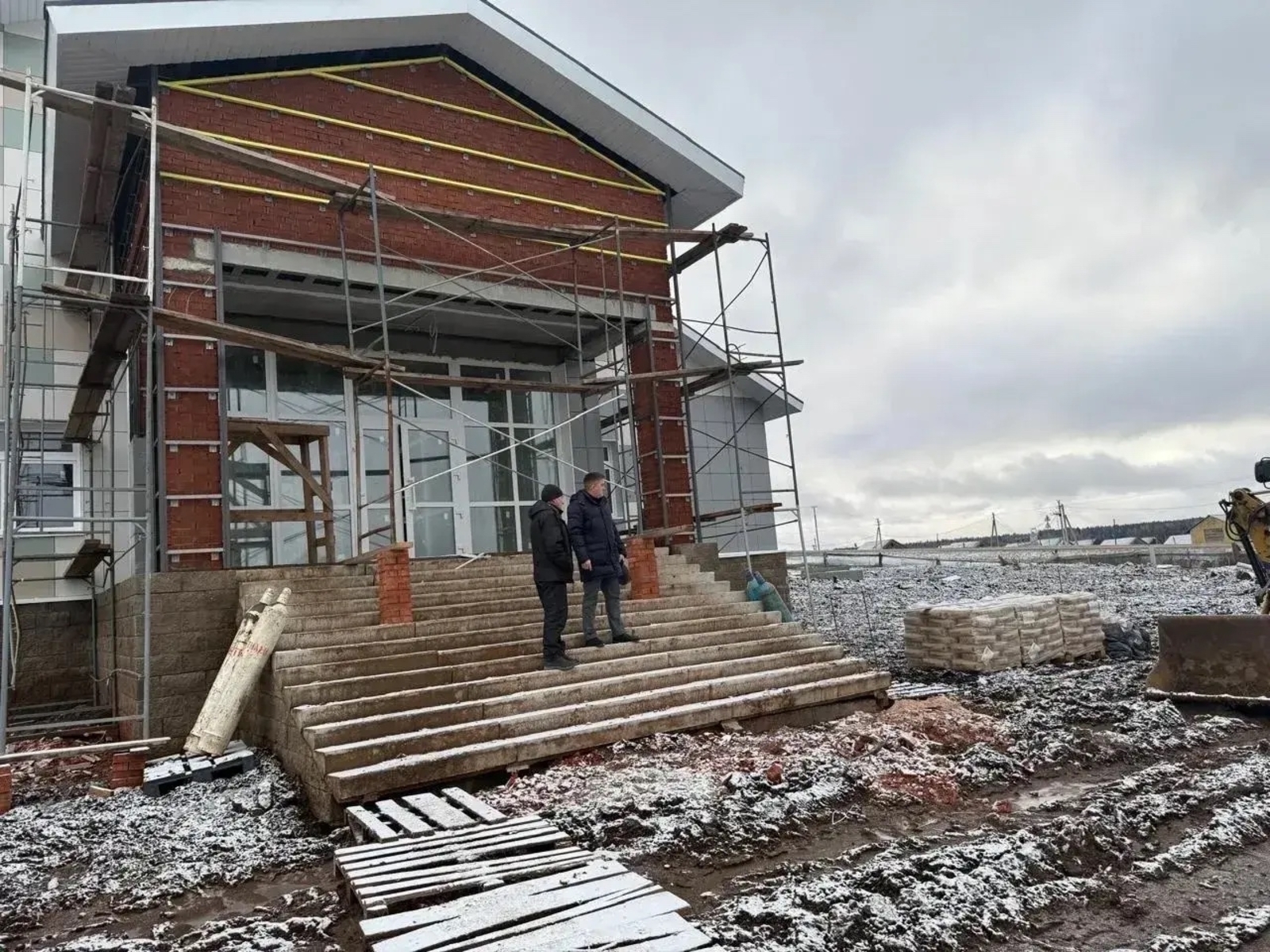 О ходе строительства нового клуба