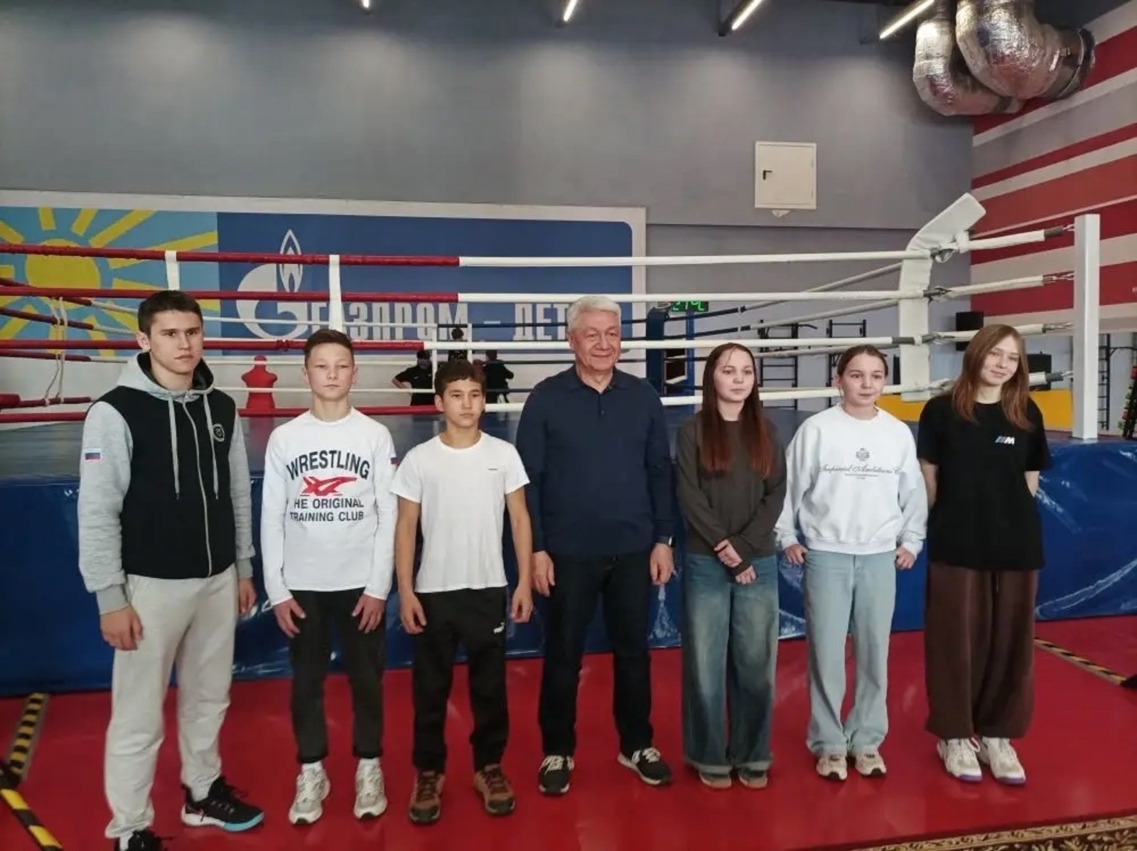 Юные спортсмены встретились с олимпийским чемпионом