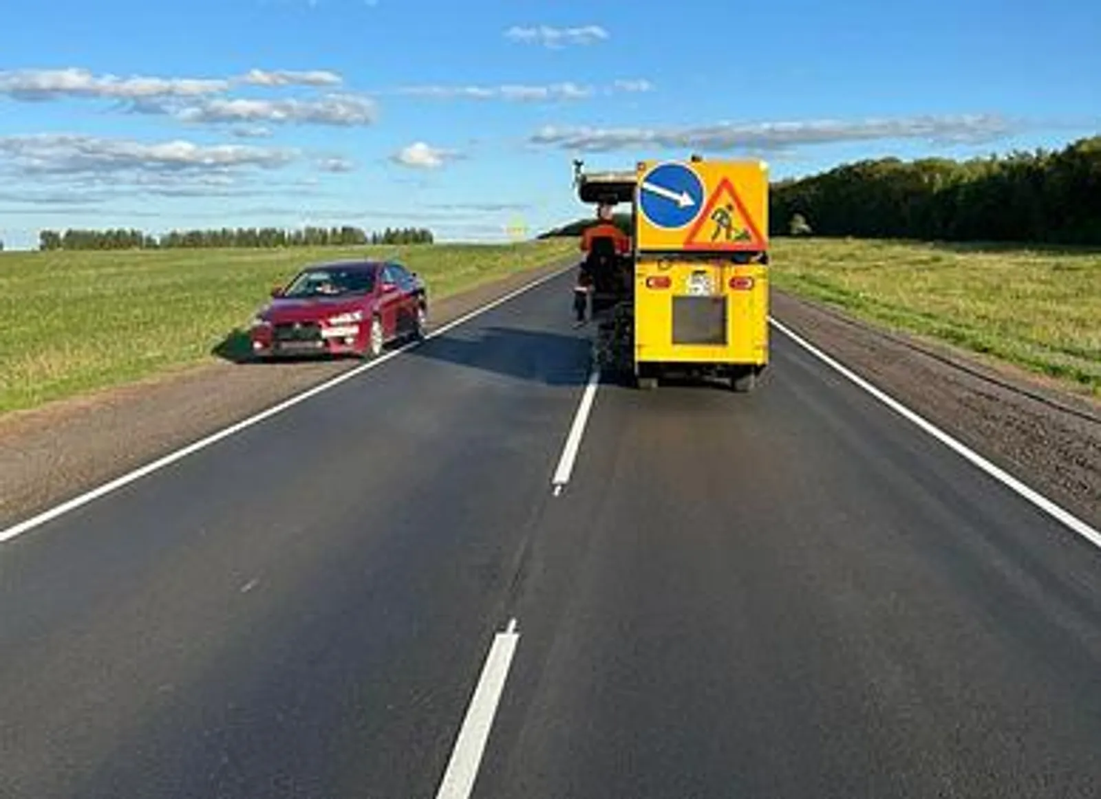 В Башкортостане по нацпроекту отремонтировали 5,8 км дороги Уфа – Бирск – Янаул