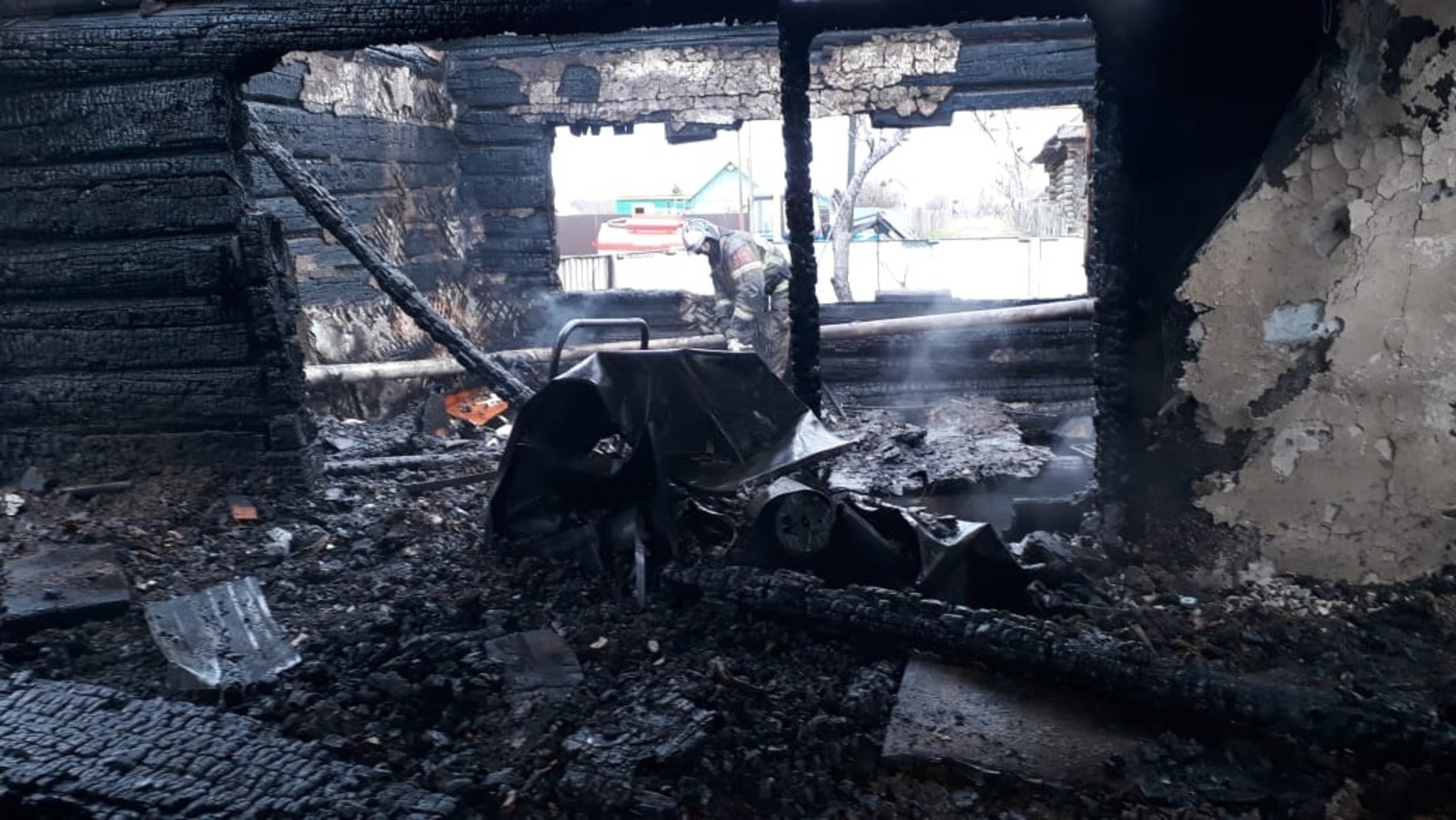 В Башкирии в сгоревшем сарае найдено тело 86-летней женщины